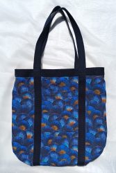 Handmade Táska - KÉK PIKKELYES
