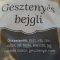 Gesztenyés bejgli - 50 dkg-os