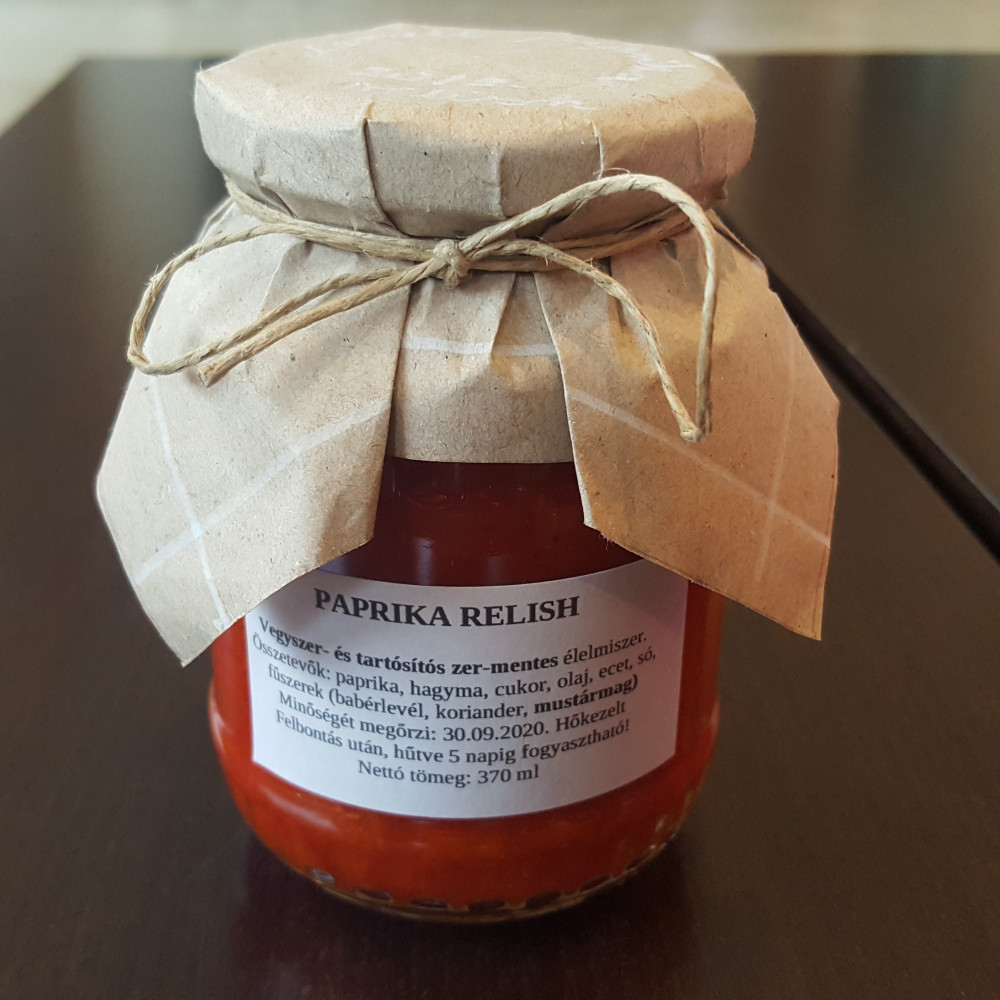 Paprika Relish - 370ml - Kisberényi Vegyszermentes Termékek